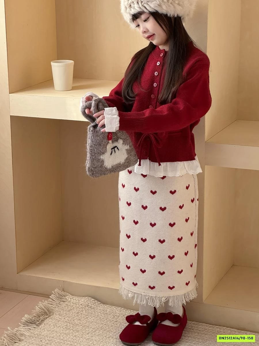 SÉT VÁY LEN DÁNG DÀI TRÁI TIM