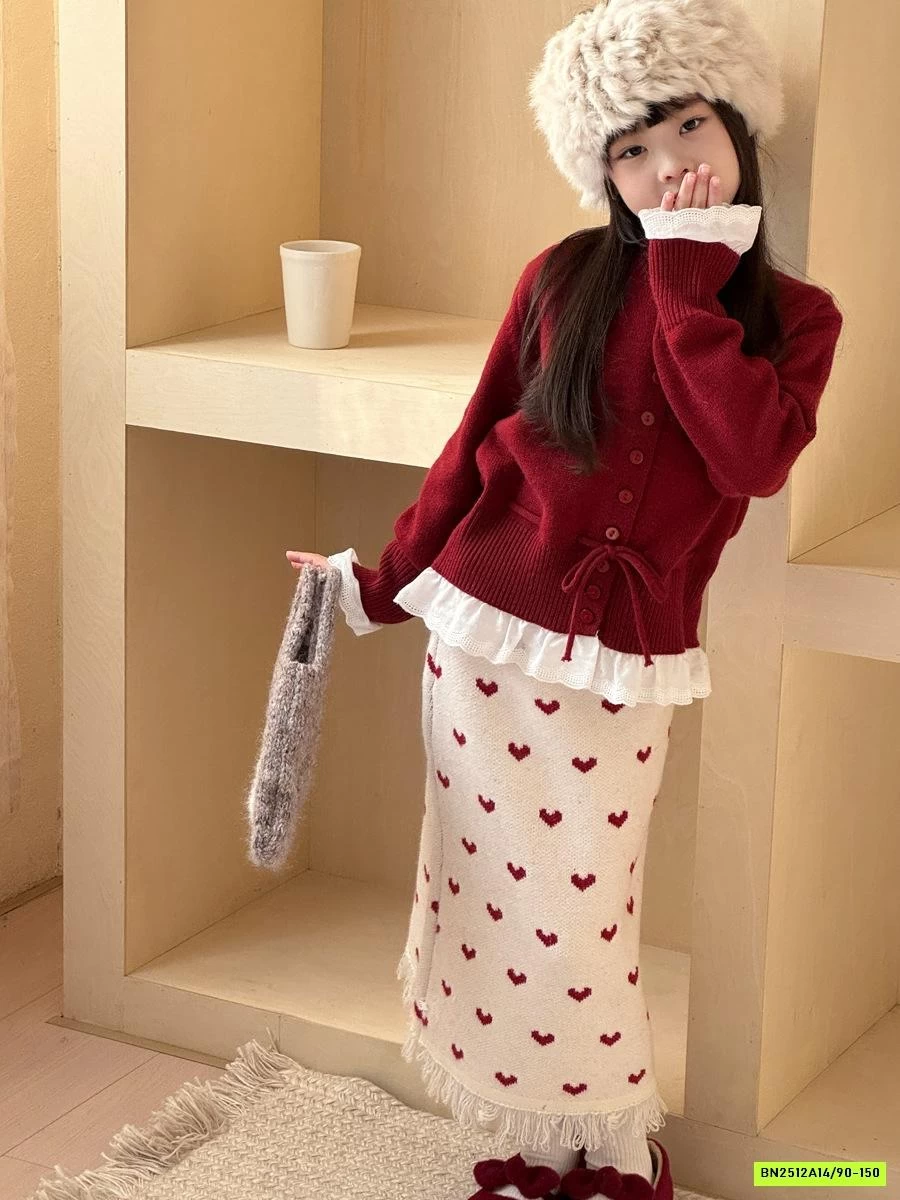 SÉT VÁY LEN DÁNG DÀI TRÁI TIM