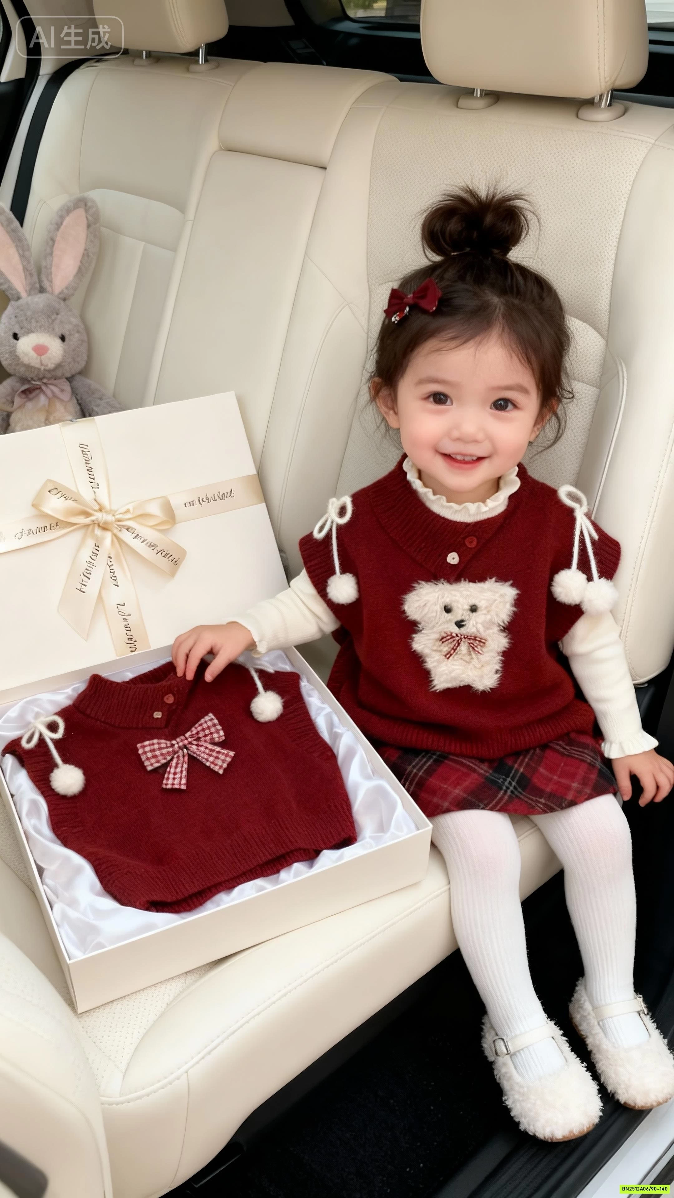 SÉT CHOÀNG LEN ĐỎ CÚN 3 CHI TIẾT