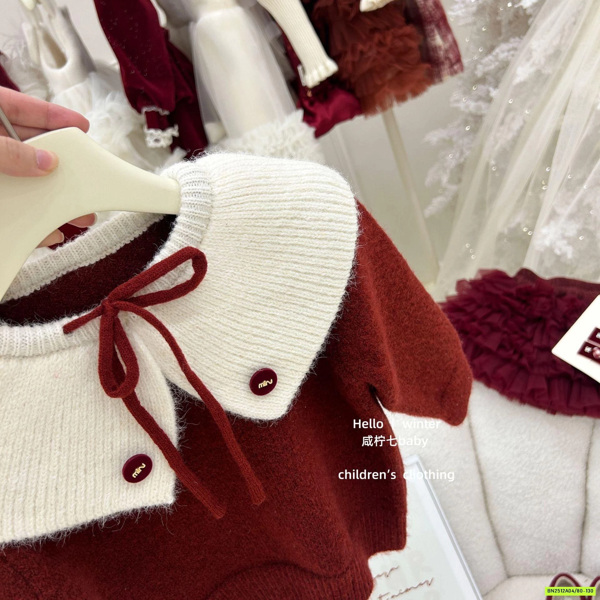 SÉT VÁY LEN TUTU ĐỎ