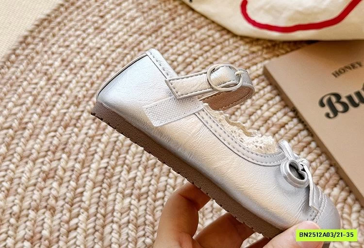 GIÀY BÚP BÊ GẮN NƠ VIỀN REN