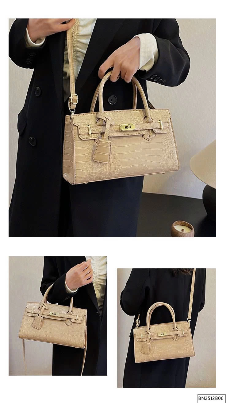 TÚI DA PU THỜI TRANG DẬP VÂN CÁ SẤU