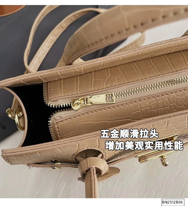 TÚI DA PU THỜI TRANG DẬP VÂN CÁ SẤU