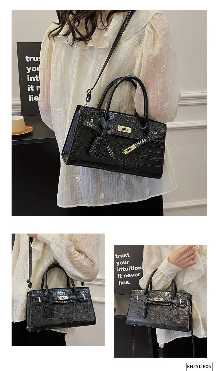 TÚI DA PU THỜI TRANG DẬP VÂN CÁ SẤU