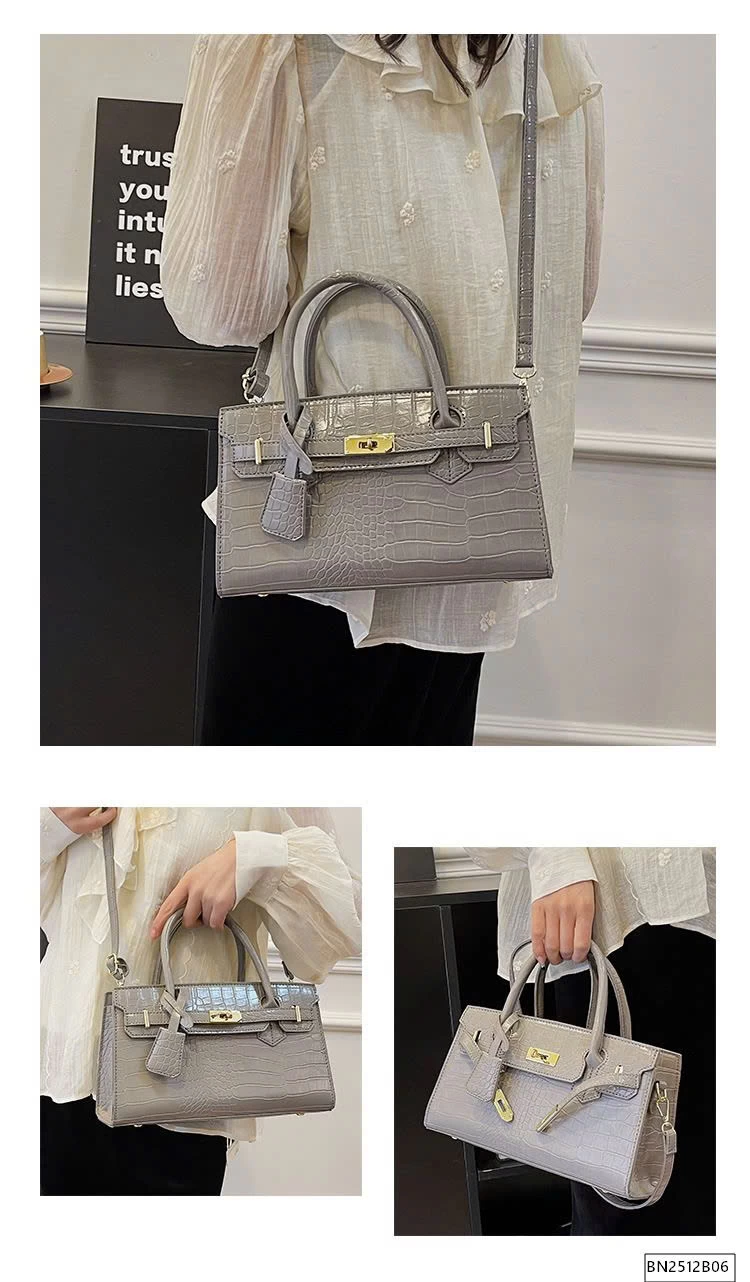 TÚI DA PU THỜI TRANG DẬP VÂN CÁ SẤU