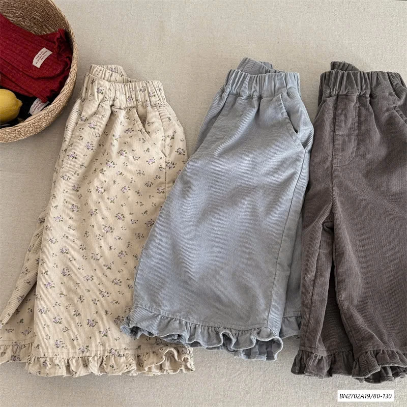 QUẦN SUÔNG NHUNG VIỀN BÈO ADBABY