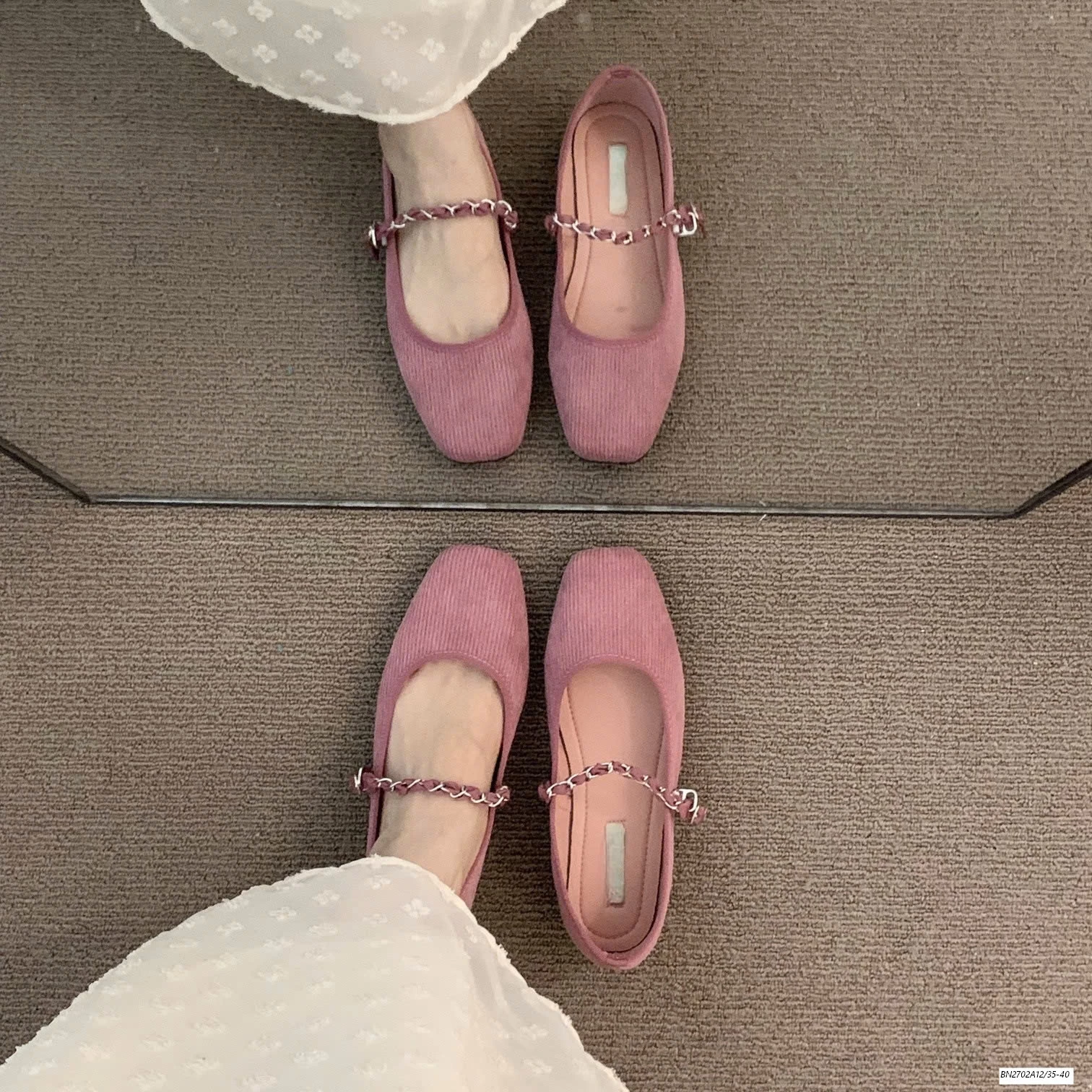 GIÀY BÚP BÊ QUAI XÍCH