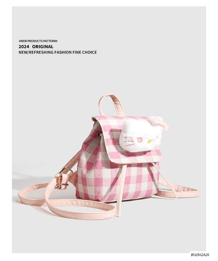 BALO CARO HỒNG KITTY