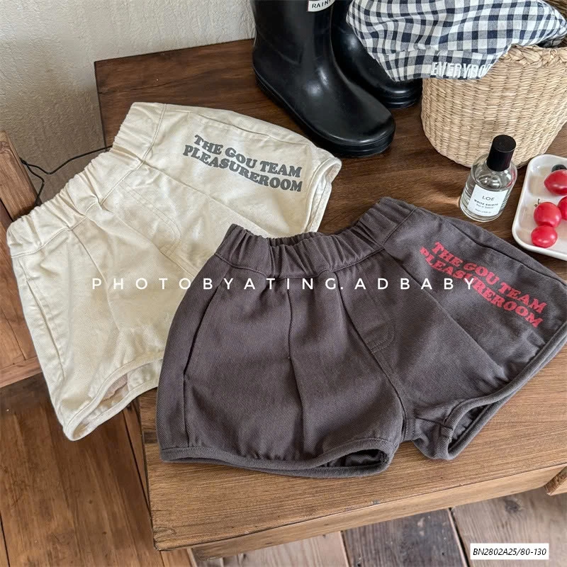 SHORT THÔ IN CHỮ ADBABY