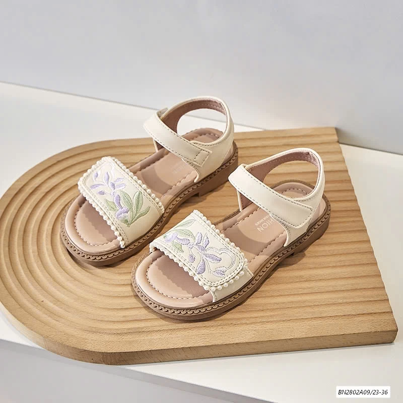 SANDAL THÊU HOA QUAI DÁN