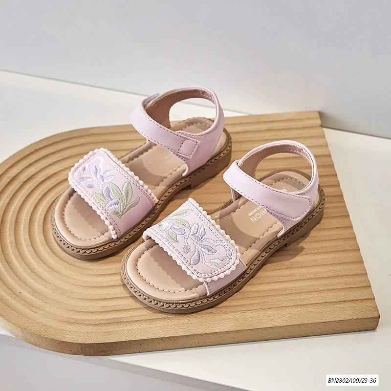 SANDAL THÊU HOA QUAI DÁN