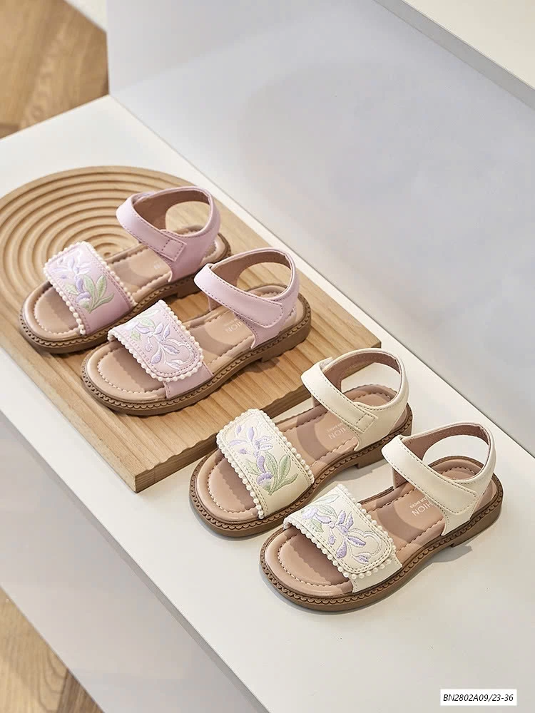 SANDAL THÊU HOA QUAI DÁN