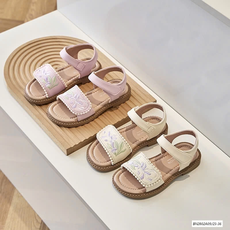 SANDAL THÊU HOA QUAI DÁN