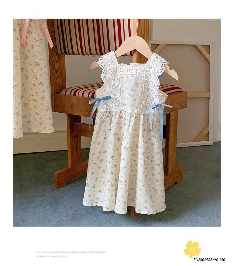 ĐẦM HOA NHÍ PHỐI VIỀN REN