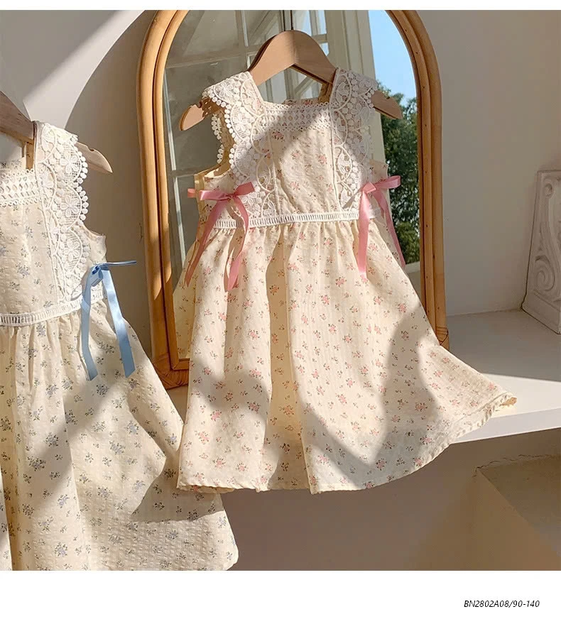 ĐẦM HOA NHÍ PHỐI VIỀN REN