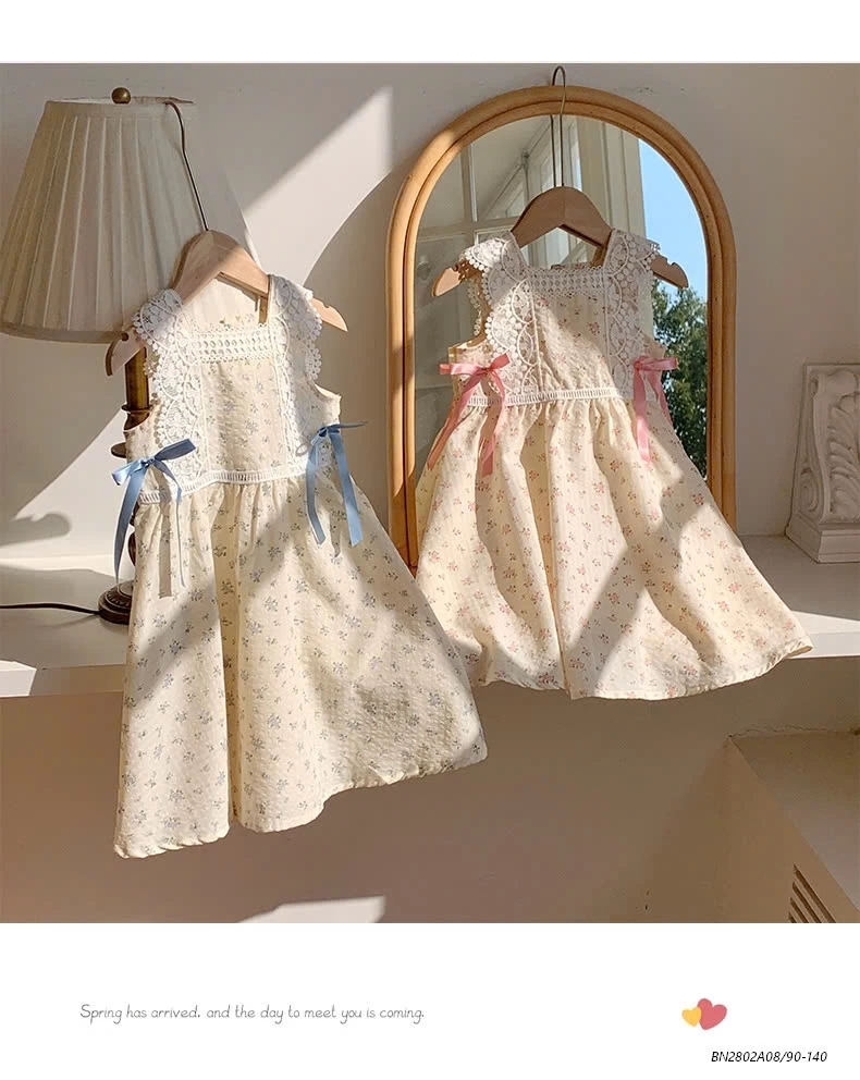 ĐẦM HOA NHÍ PHỐI VIỀN REN