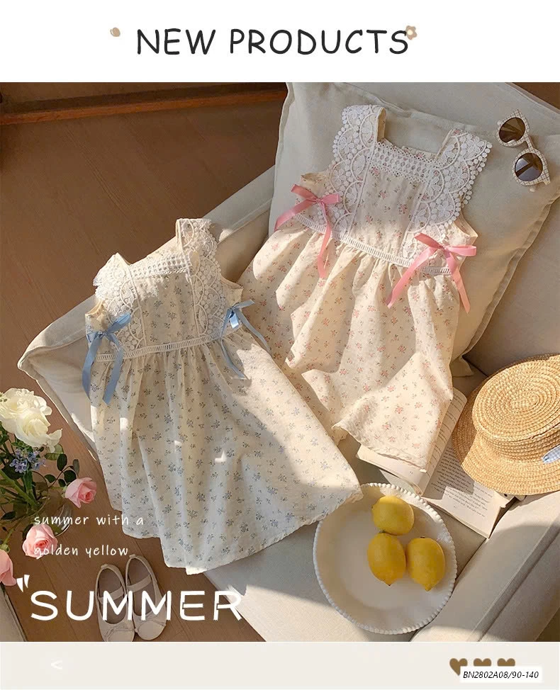 ĐẦM HOA NHÍ PHỐI VIỀN REN