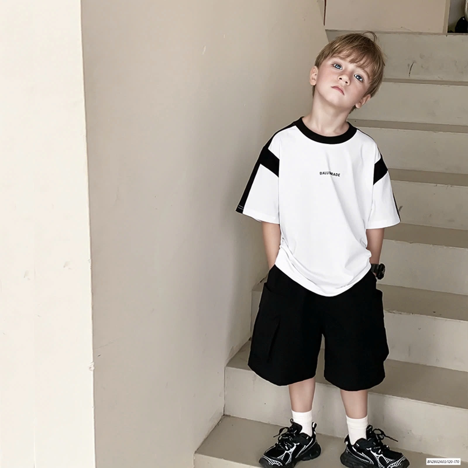 ÁO THUN BASIC PHỐI MÀU TAY