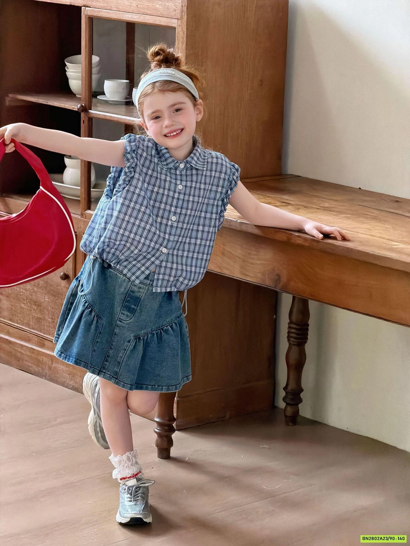 SƠ MI CARO MIX CV JEANS ĐUÔI CÁ