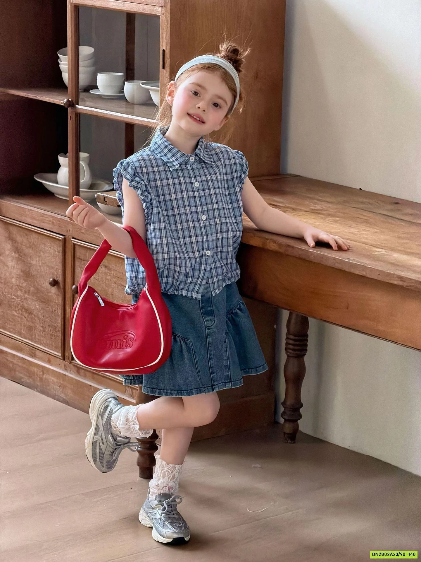 SƠ MI CARO MIX CV JEANS ĐUÔI CÁ