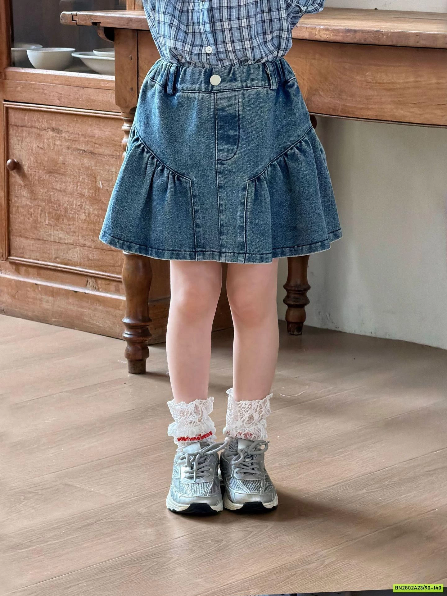 SƠ MI CARO MIX CV JEANS ĐUÔI CÁ