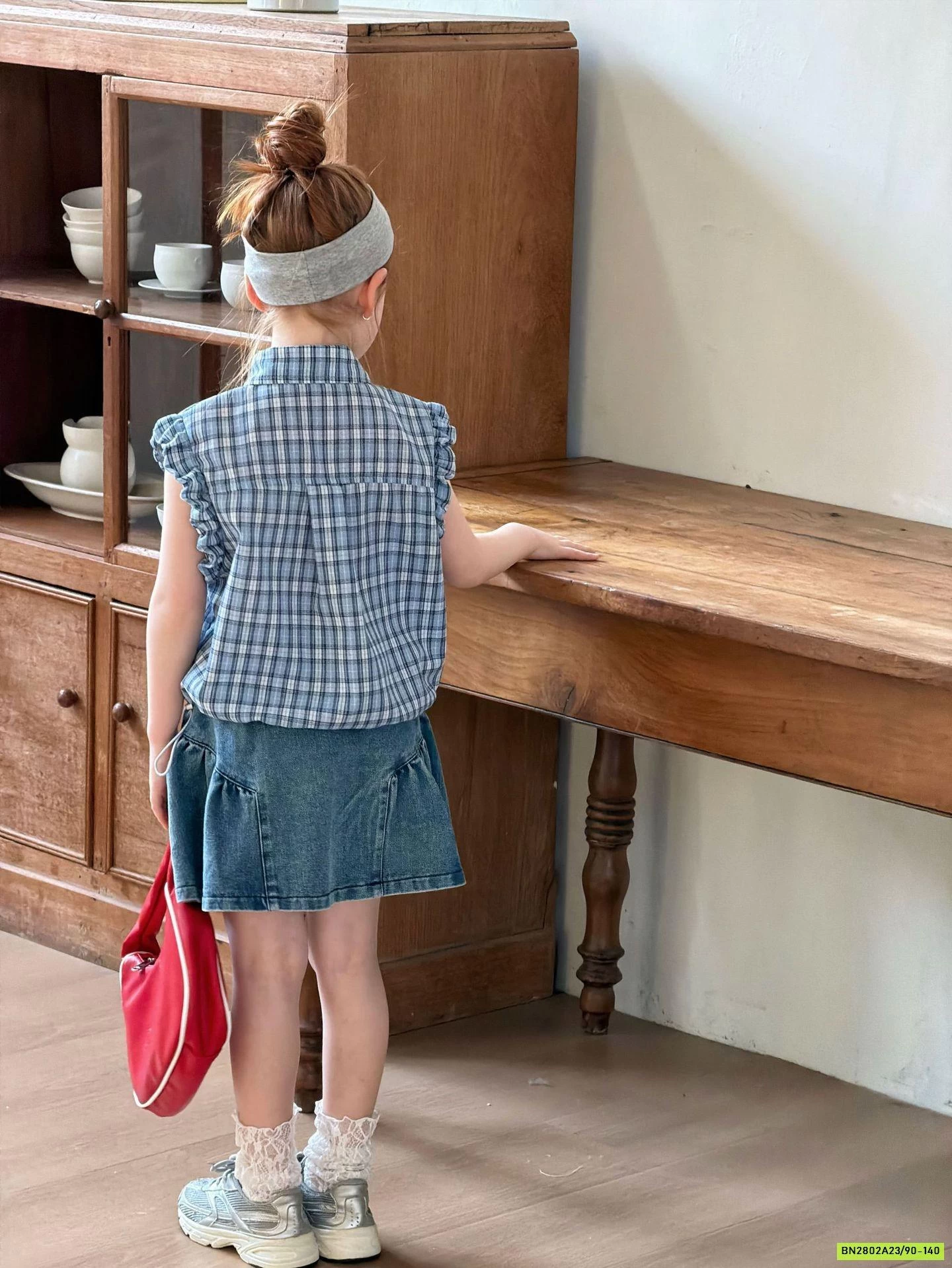 SƠ MI CARO MIX CV JEANS ĐUÔI CÁ