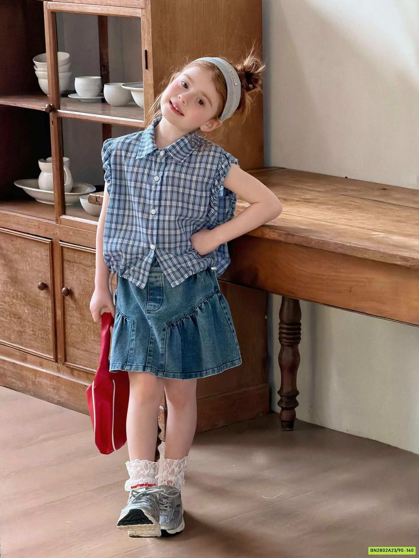 SƠ MI CARO MIX CV JEANS ĐUÔI CÁ