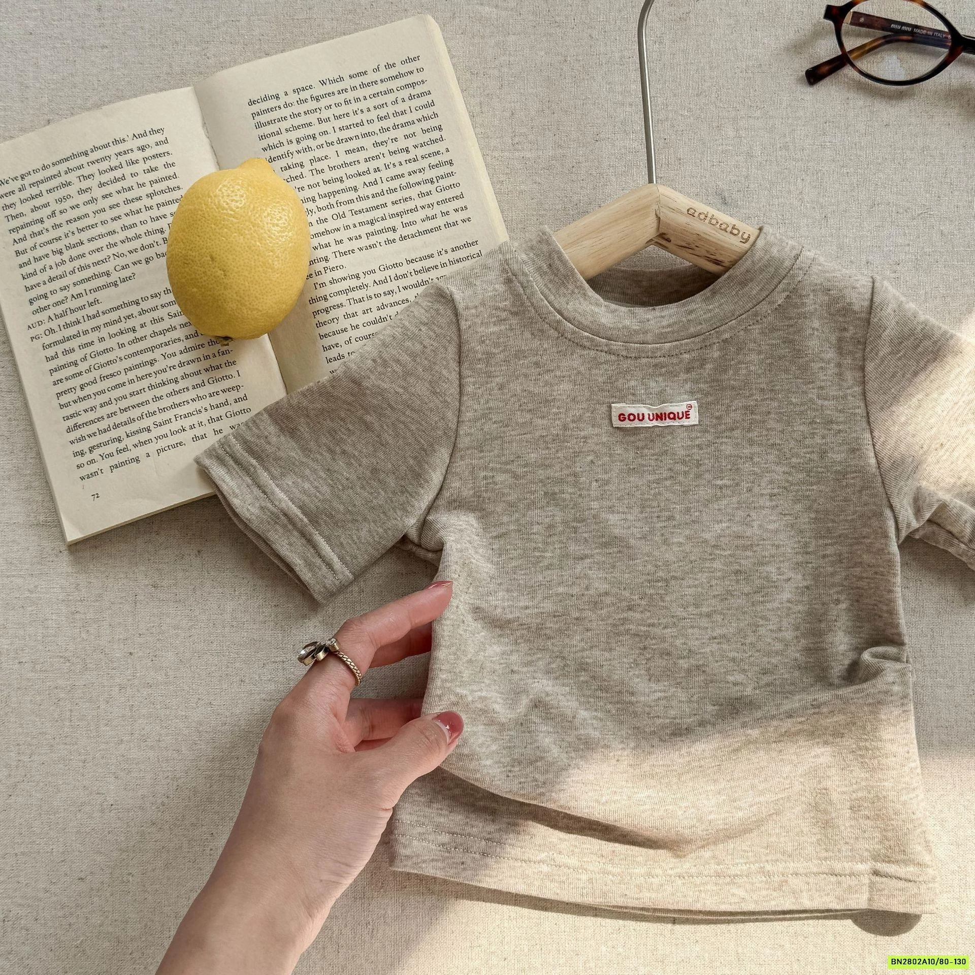 ÁO THUN BÚN TRƠN MÀU ADBABY 6203