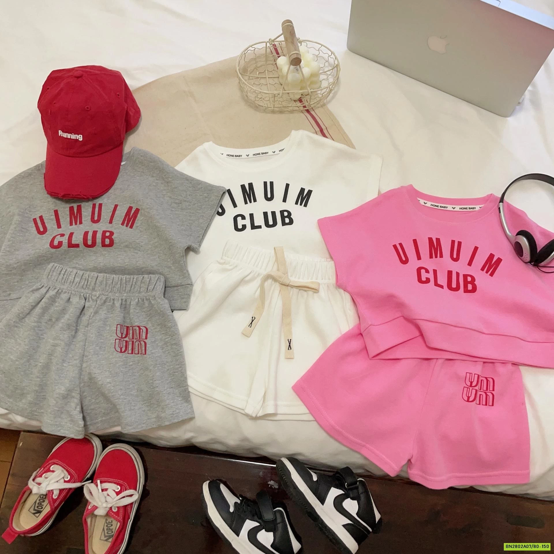 BỘ COTTON TAY HẾN IN CHỮ