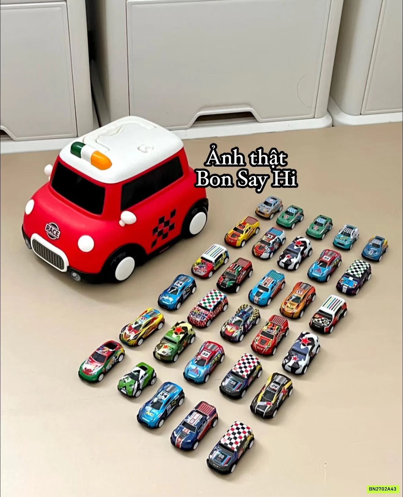 SÉT 30 Ô TÔ NHỎ KÈM XE ĐỰNG