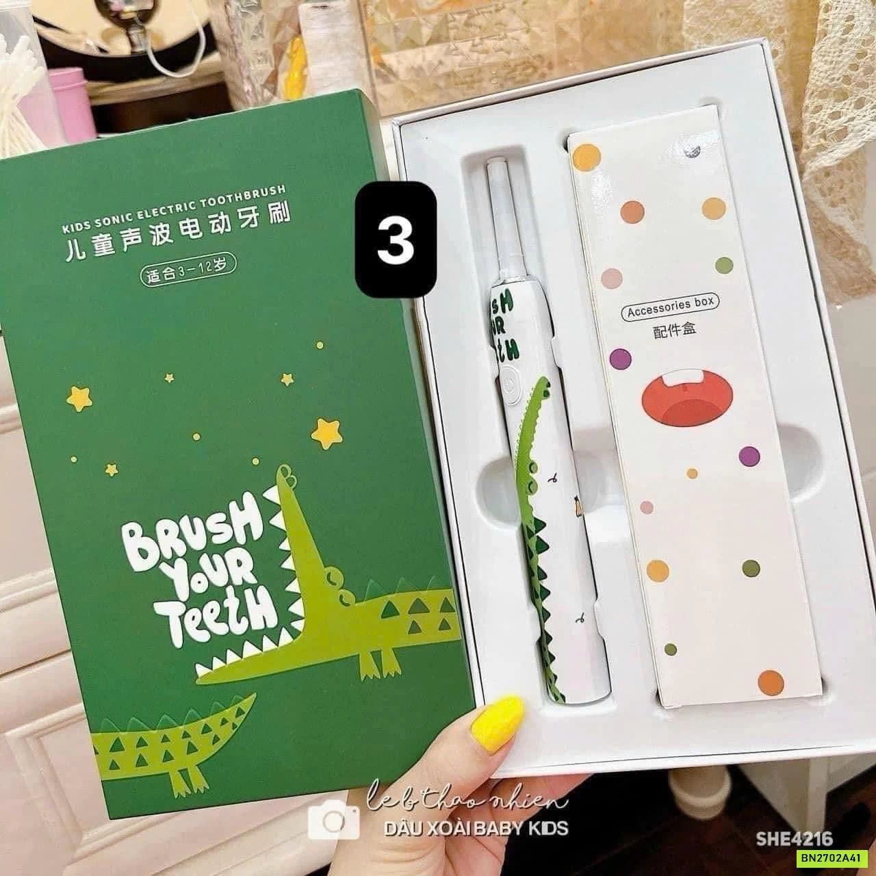 BÀN CHẢI ĐIỆN THÚ CƯNG CHO BÉ