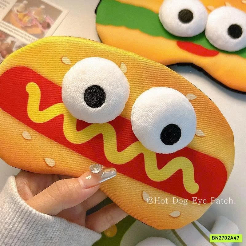 BỊT MẮT NGỦ HOẠT HÌNH HOTDOG CUTE
