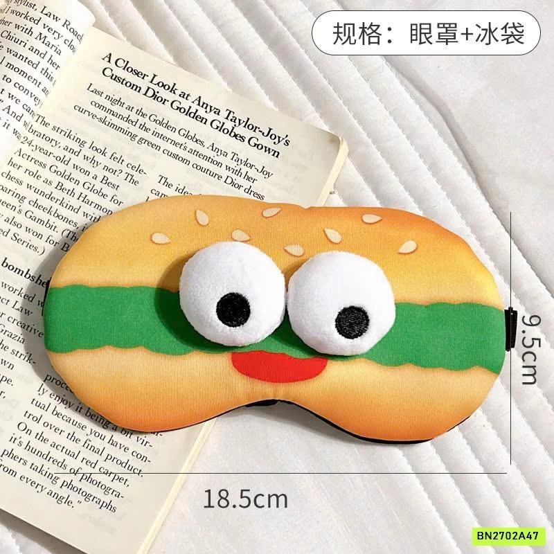 BỊT MẮT NGỦ HOẠT HÌNH HOTDOG CUTE