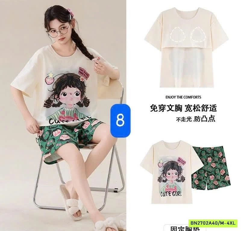 BỘ MẶC NHÀ NỮ KÈM BRA CC