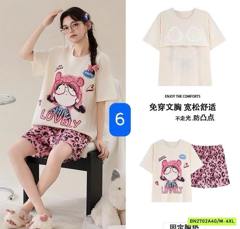 BỘ MẶC NHÀ NỮ KÈM BRA CC