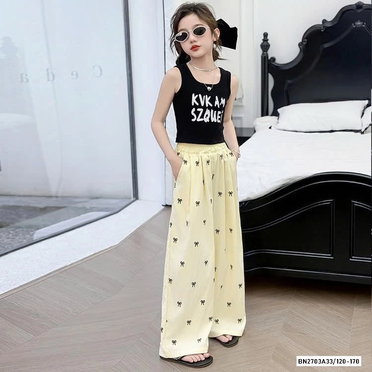 ÁO SÁT NÁCH MIX QUẦN SUÔNG NƠ SZ ĐẠI