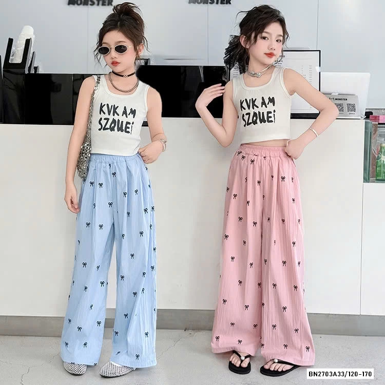 ÁO SÁT NÁCH MIX QUẦN SUÔNG NƠ SZ ĐẠI