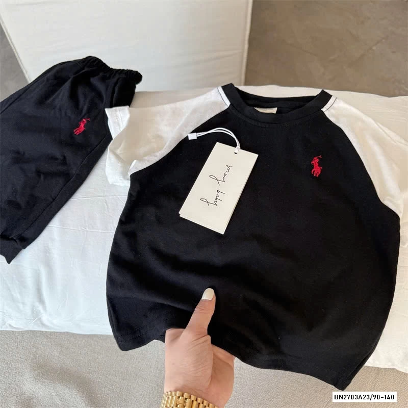 BỘ COTTON PHỐI MÀU TAY MMY