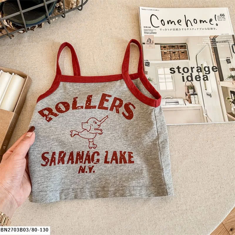 ÁO COTTON 2 DÂY CHO BÉ