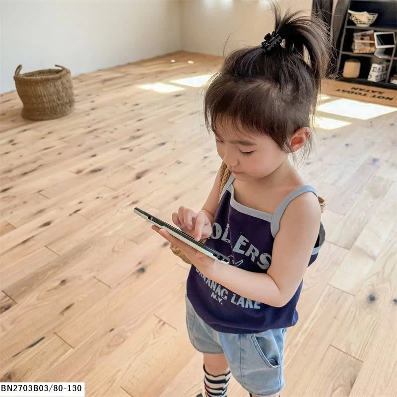 ÁO COTTON 2 DÂY CHO BÉ