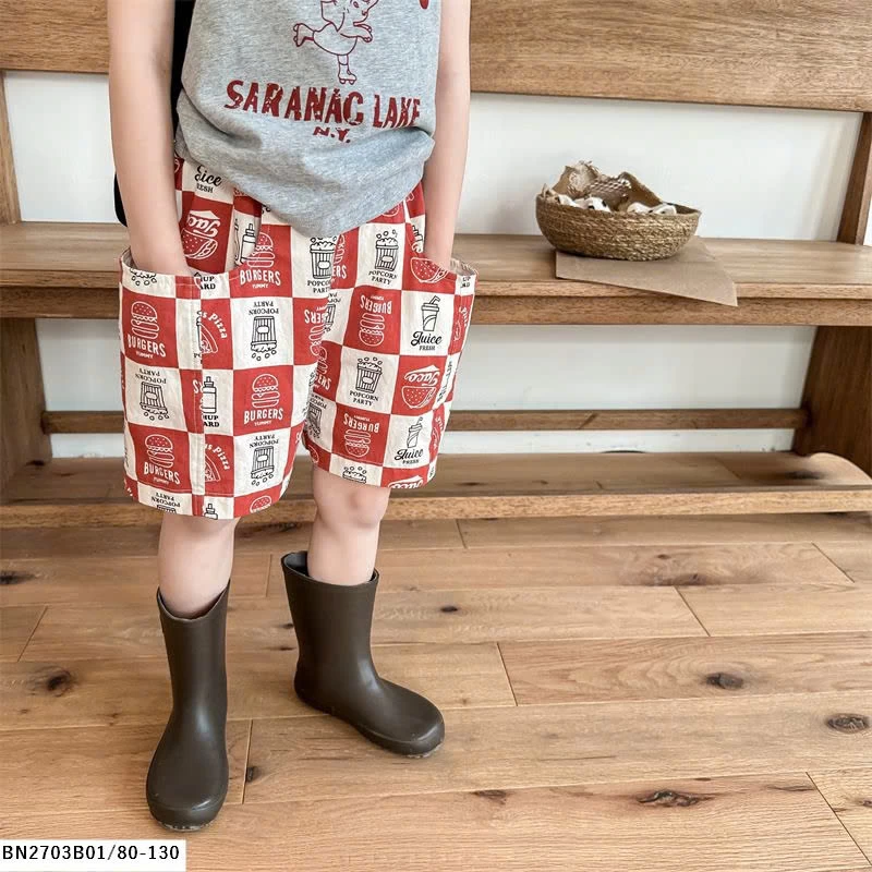 SHORT THÔ FAST FOOD ADBABY