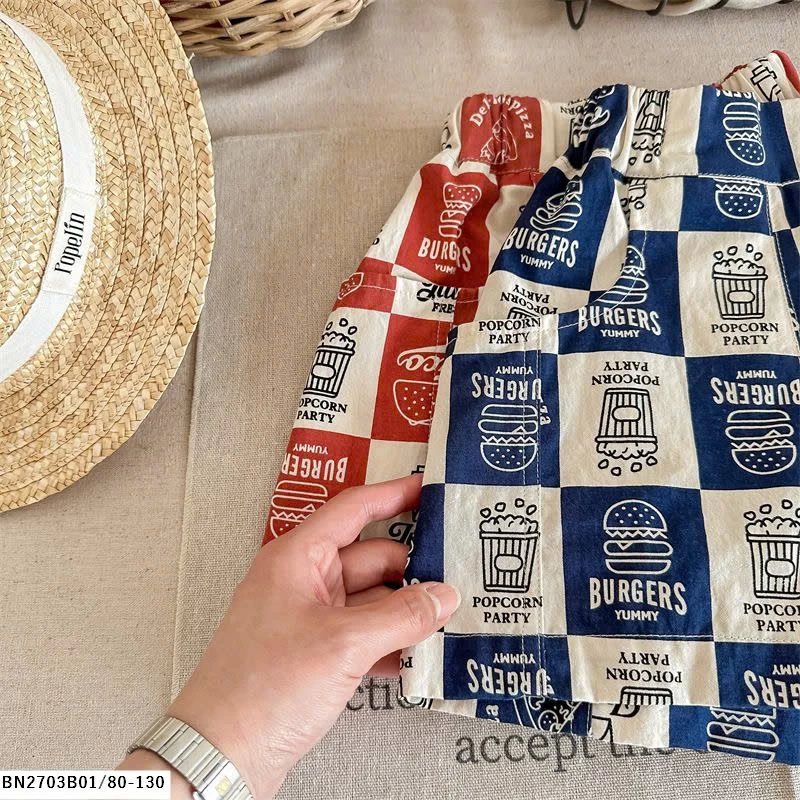 SHORT THÔ FAST FOOD ADBABY