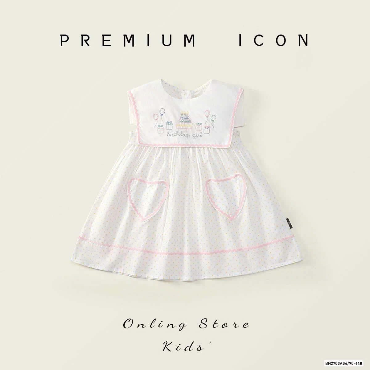 ĐẦM BIRTHDAY CỔ VUÔNG PREMIUM