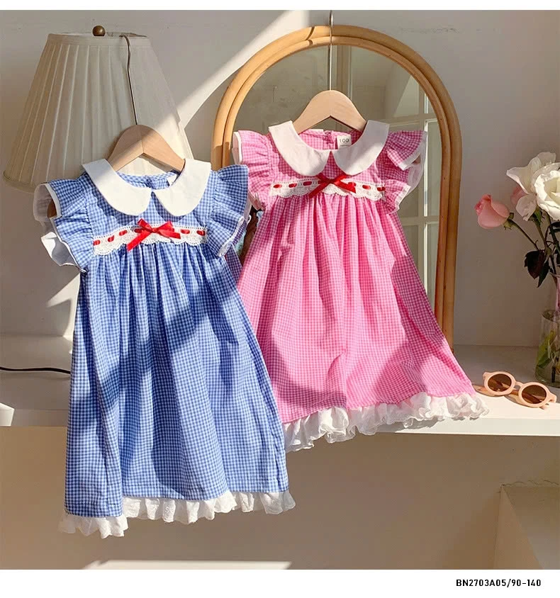 ĐẦM CARO CÁNH TIÊN CỔ SEN