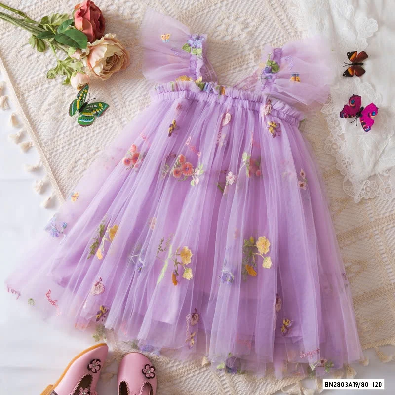 ĐẦM TUTU CÁNH BƯỚM THÊU HOA