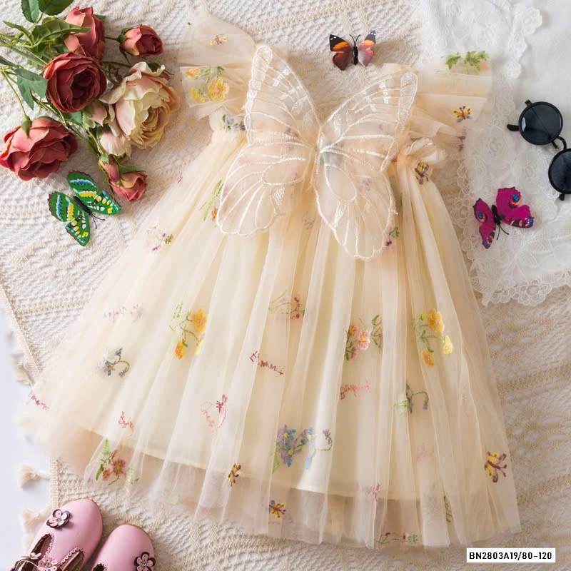ĐẦM TUTU CÁNH BƯỚM THÊU HOA