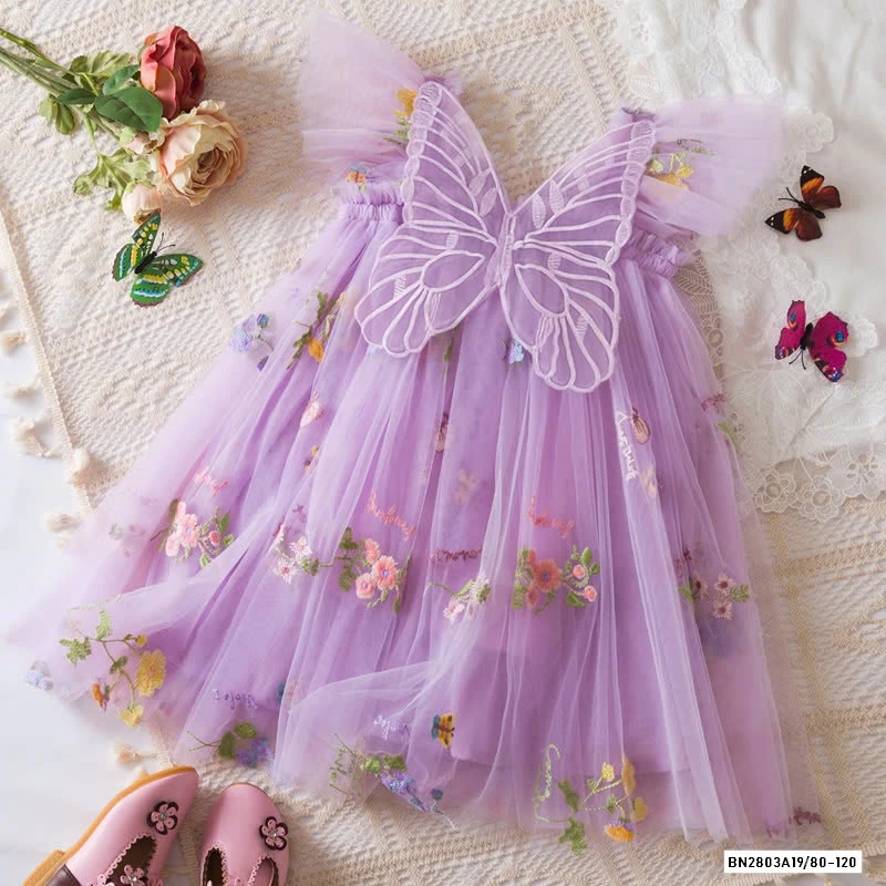 ĐẦM TUTU CÁNH BƯỚM THÊU HOA