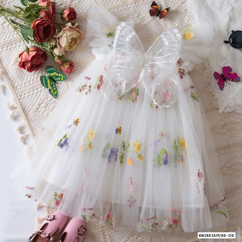 ĐẦM TUTU CÁNH BƯỚM THÊU HOA