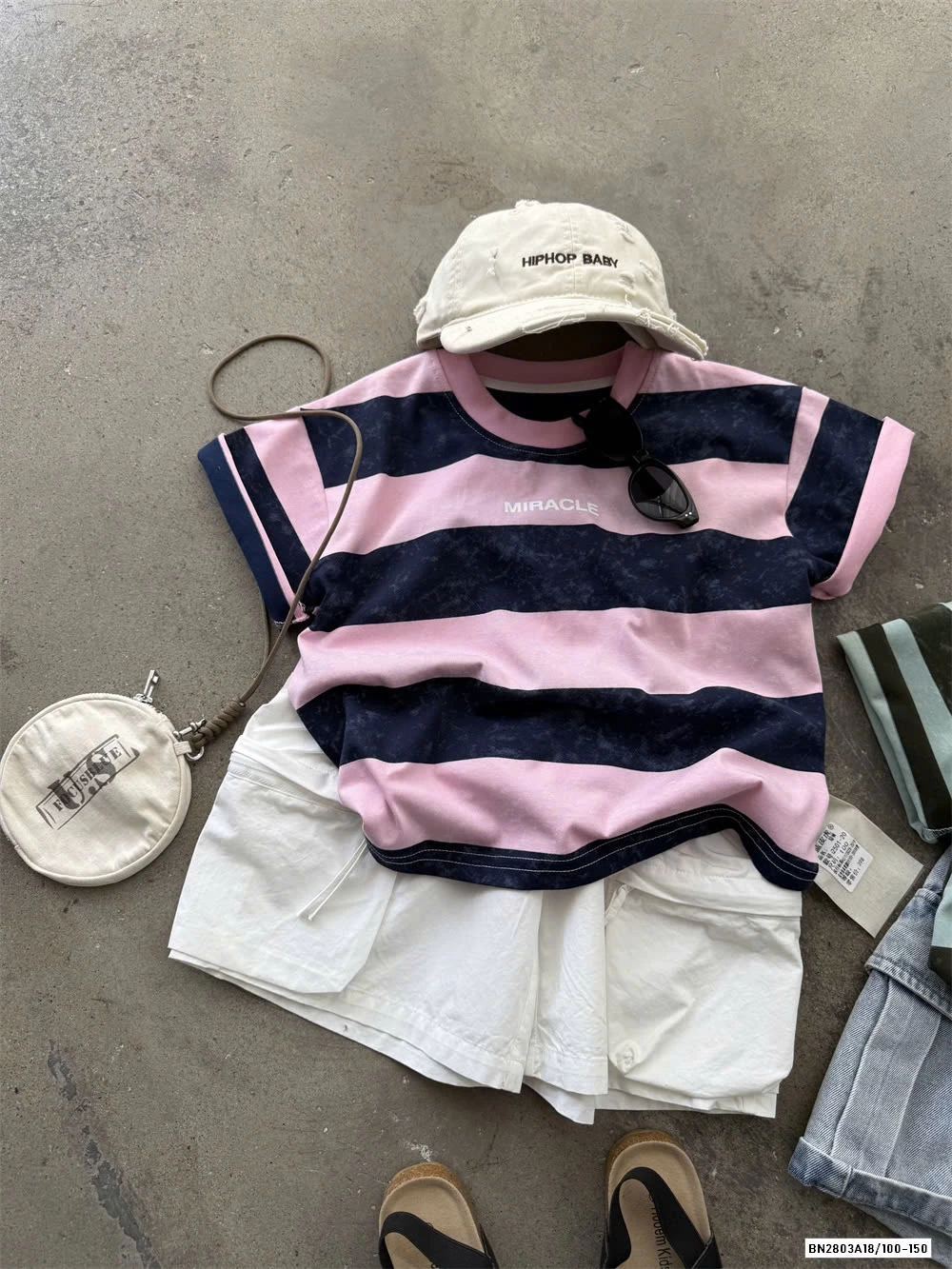 ÁO THUN KẺ MIX SHORT TÚI HỘP