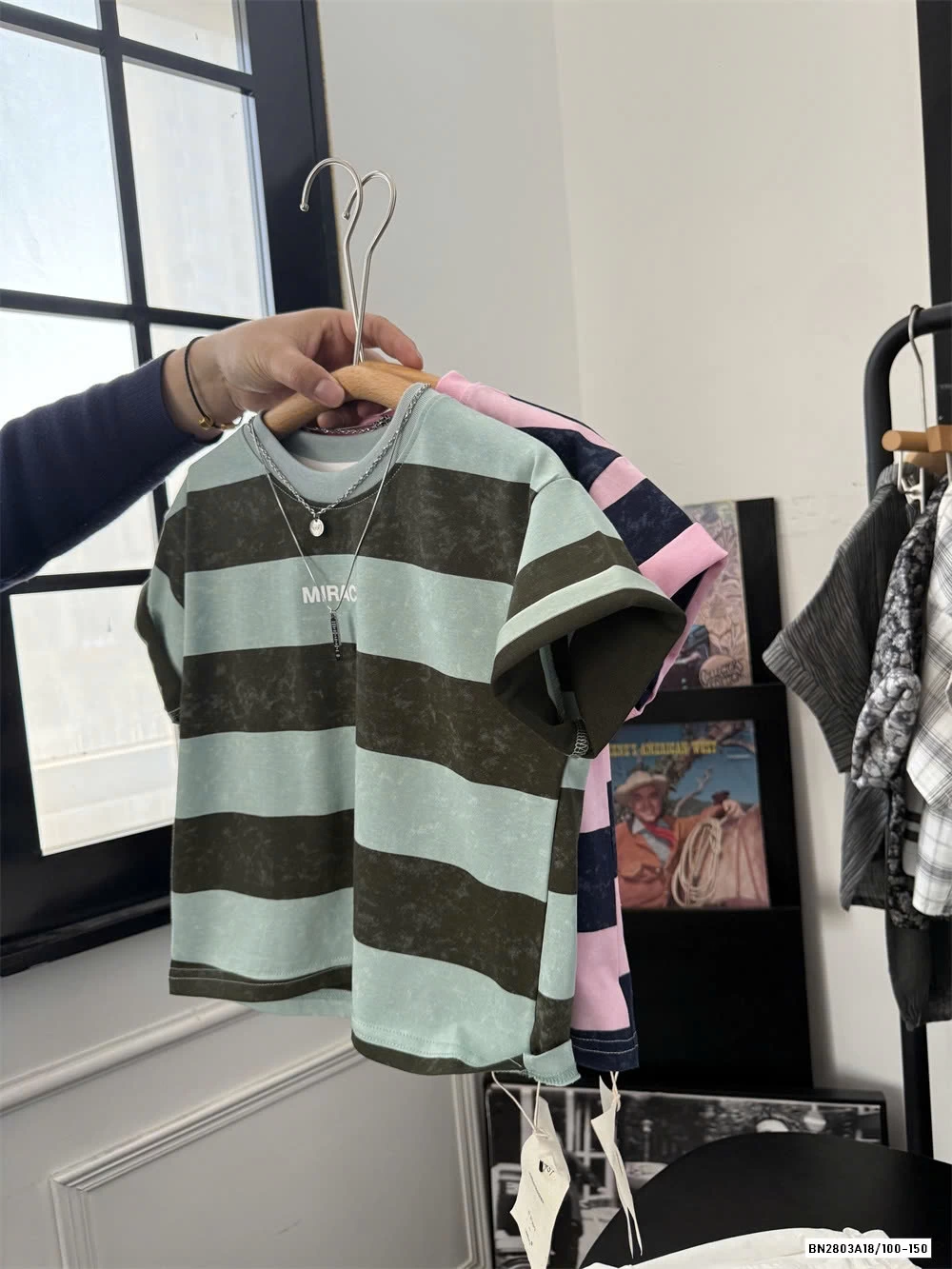 ÁO THUN KẺ MIX SHORT TÚI HỘP